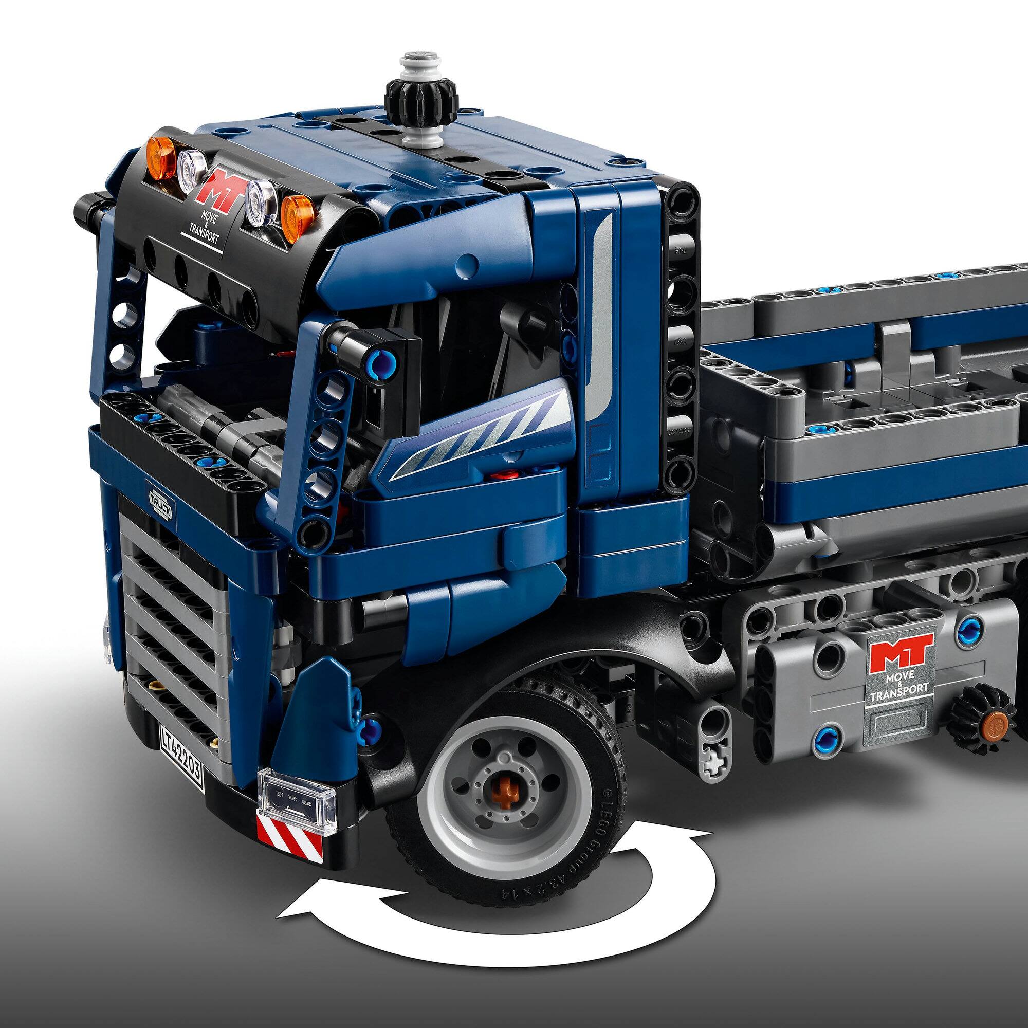LEGO® Technic™ Tipping Dump Truck Toy, Blue Construction Vehicle Set 42203